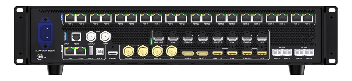 Colorlight VX20 — ports and connectors (official picture)