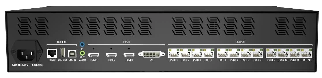 Colorlight X12 — ports and connectors (official picture)