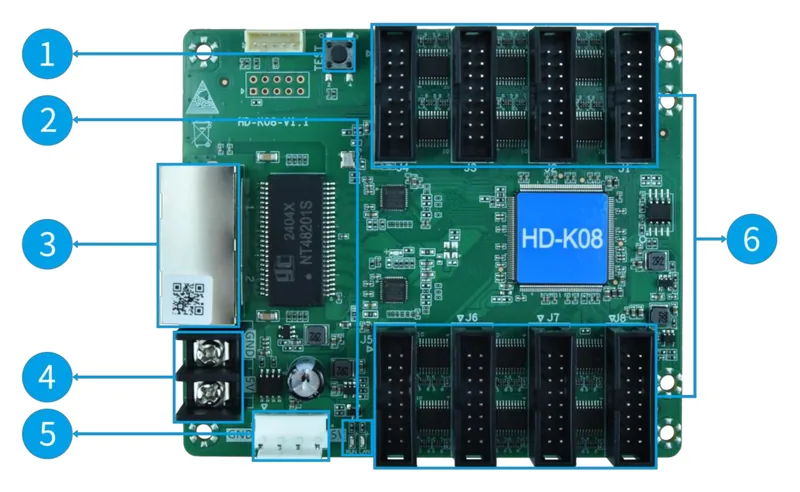 Huidu HD-K08 — official product image